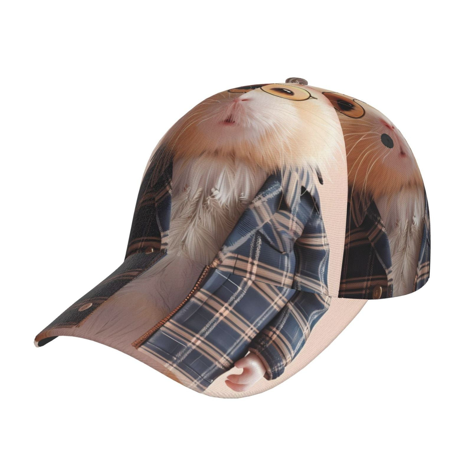 Baseball Cap - Cute Mouse In Glasses Adjustable Size Hats For Men And ...