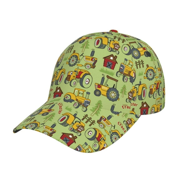 Baseball Cap, Cute Tractor Hats For Men Women Low Profile Classic Adjustable Dad Hat For Running Workout