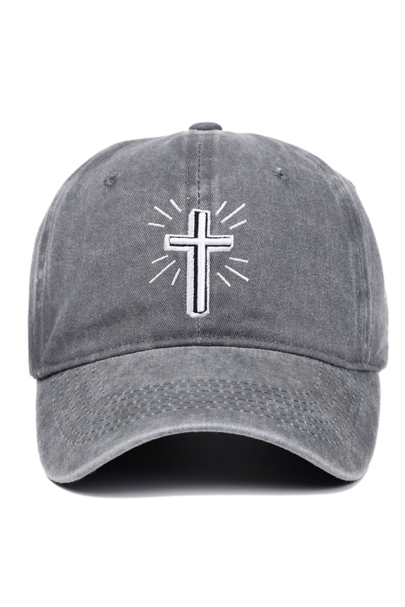 Baseball Cap Dad Hat Adjustable Classic Hat Unconstructed Summer Cap Men Women Grey One Size