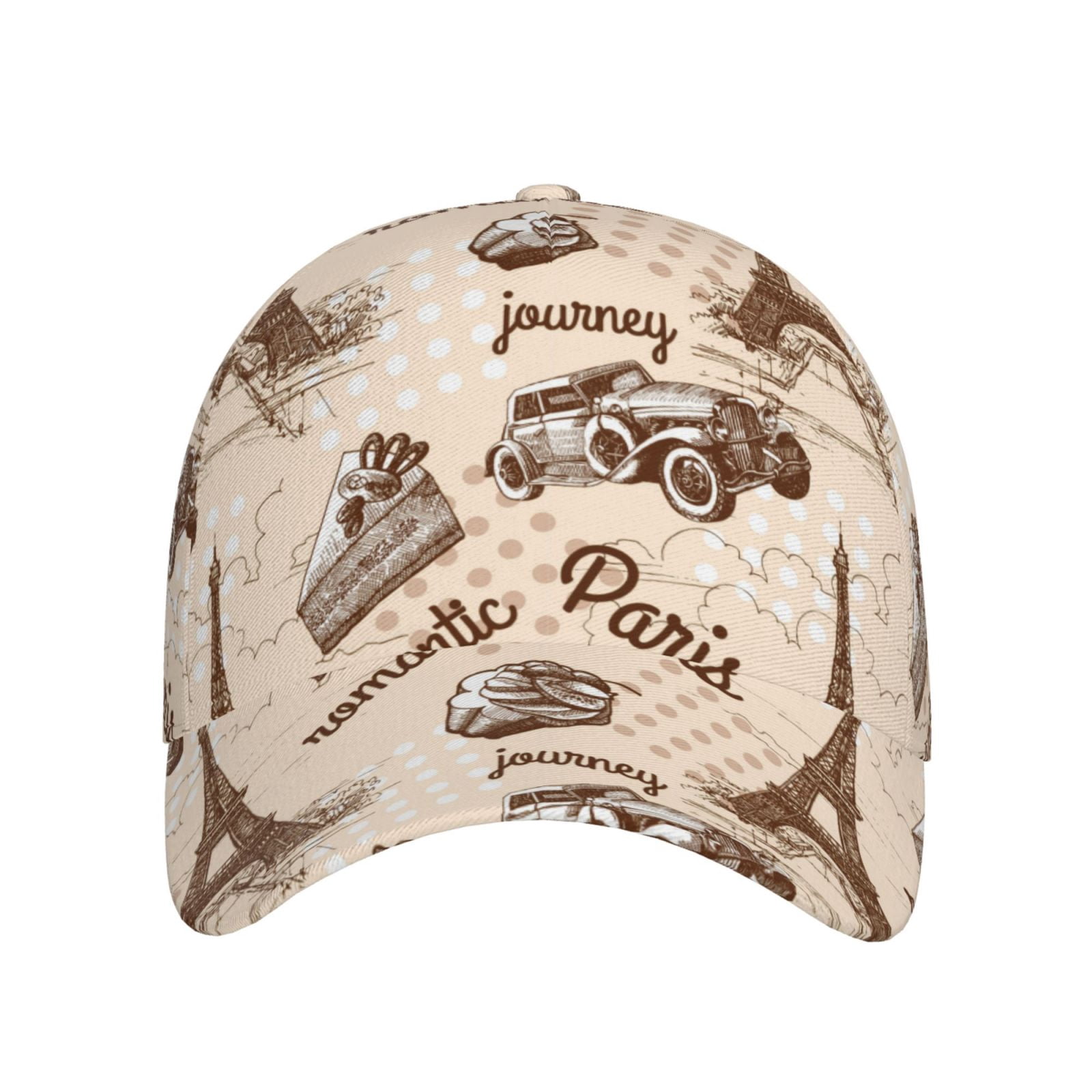 Baseball Cap, Eiffel Tower Vintage Trucker Hats Women Dad Hat For Workouts - Baseball Hat Adjustable Size