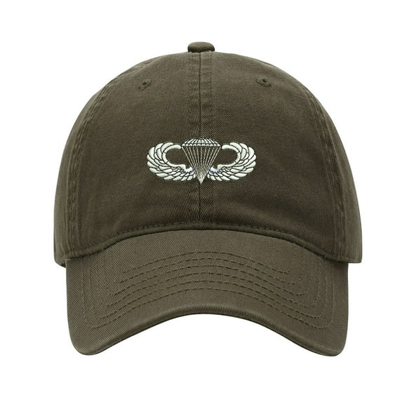 Baseball Cap Embroidered Hat for Army Airborne Paratrooper Wings Men's Adjustable Cotton Unisex Embroidery Baseball Caps
