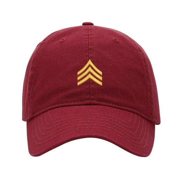 Baseball Cap Embroidered Hat for Army Rank Patch Sergeant Men's Adjustable Cotton Unisex Embroidery Baseball Caps
