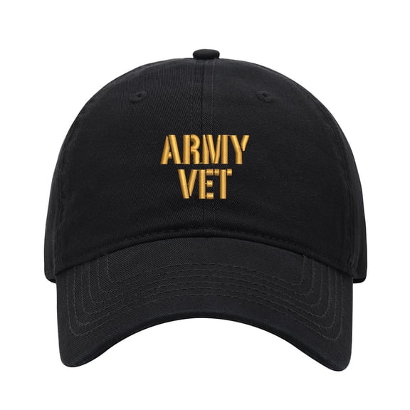 Baseball Cap Embroidered Hat for Army Vet Men's Adjustable Cotton Embroidery Baseball Caps