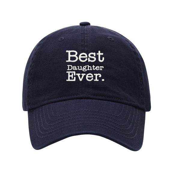Baseball Cap Embroidered Hat for Best Daughter Ever Men's Adjustable Cotton Unisex Embroidery Baseball Caps