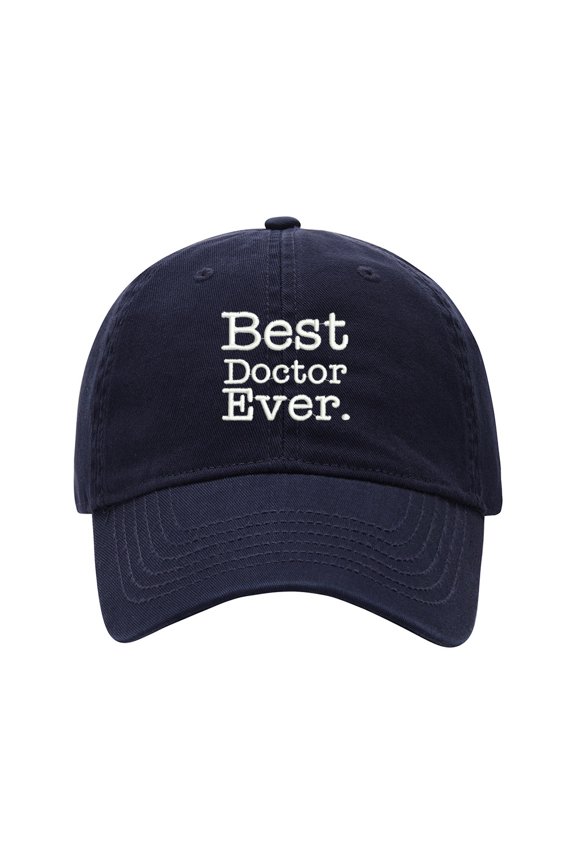 Baseball Cap Embroidered Hat for Best Doctor Ever Men's Adjustable Cotton Unisex Embroidery Baseball Caps