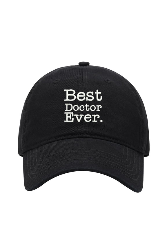 Baseball Cap Embroidered Hat for Best Doctor Ever Men's Adjustable Cotton Unisex Embroidery Baseball Caps