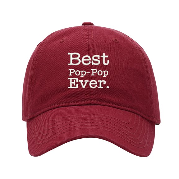 Baseball Cap Embroidered Hat for Best Pop Pop Ever Men's Adjustable Cotton Unisex Embroidery Baseball Caps