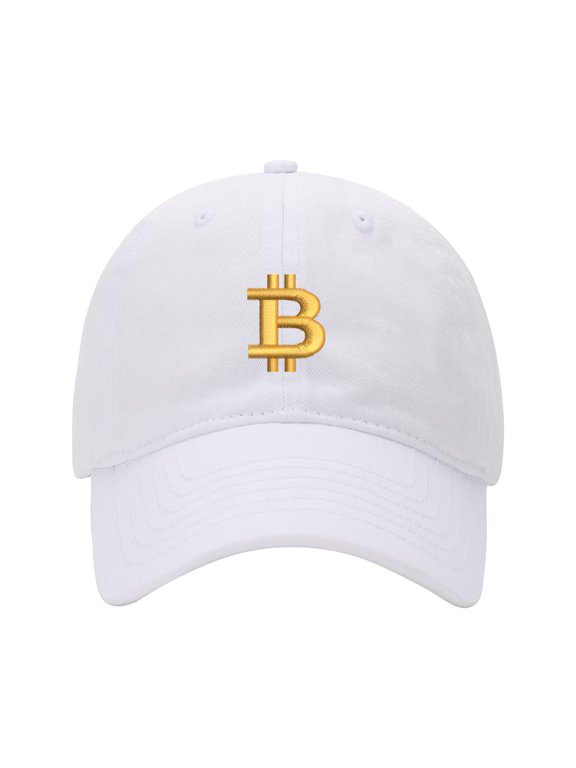 Baseball Cap Embroidered Hat for Bitcoin Currency Men's Adjustable Cotton Unisex Embroidery Baseball Caps