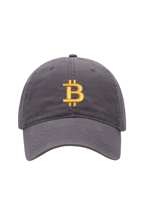 Baseball Cap Embroidered Hat for Bitcoin Currency Men's Adjustable Cotton Unisex Embroidery Baseball Caps