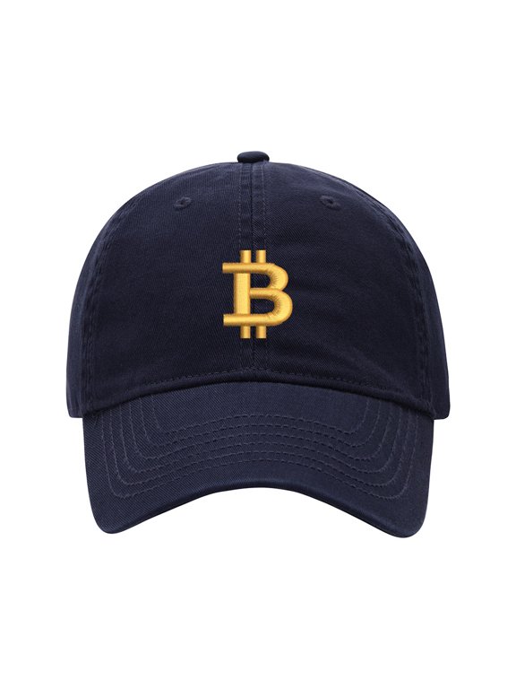 Baseball Cap Embroidered Hat for Bitcoin Currency Men's Adjustable Cotton Unisex Embroidery Baseball Caps