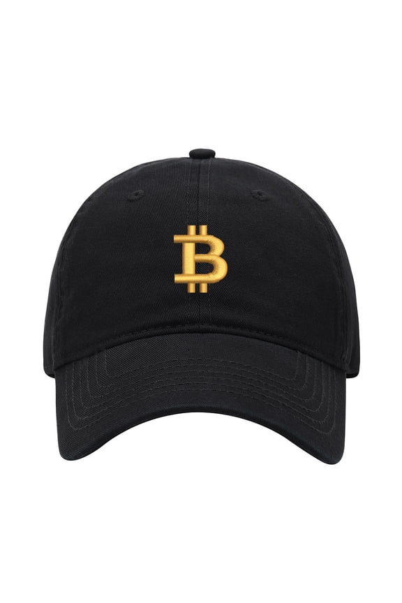 Baseball Cap Embroidered Hat for Bitcoin Currency Men's Adjustable Cotton Unisex Embroidery Baseball Caps