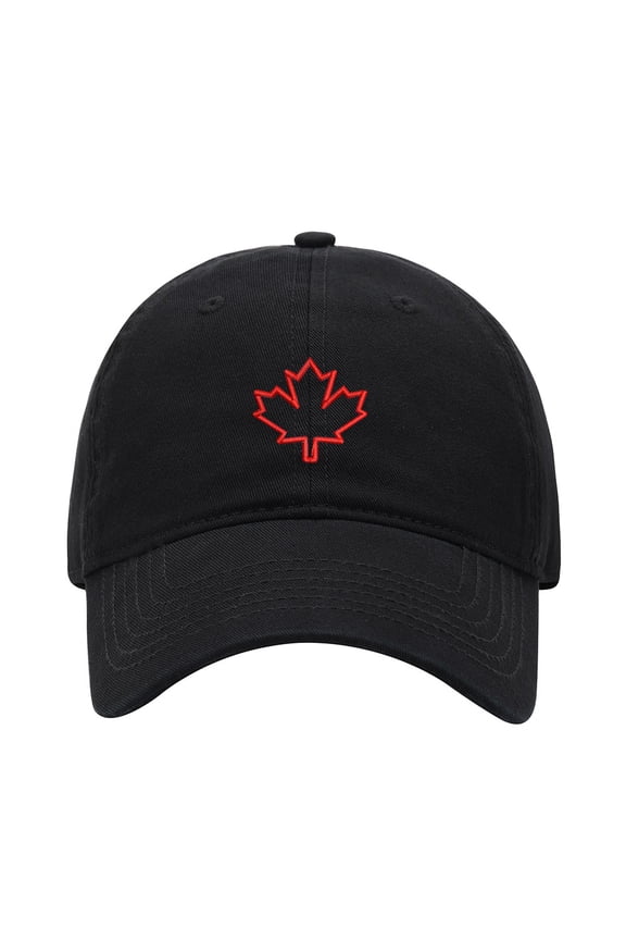 Baseball Cap Embroidered Hat for Canadian Maple Leaf Men's Adjustable Cotton Unisex Embroidery Baseball Caps