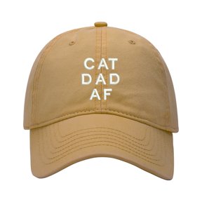 Baseball Cap Embroidered Hat for Cat Dad AF Men's Adjustable Cotton Unisex Embroidery Baseball Caps
