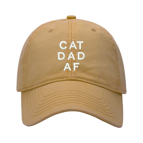 Baseball Cap Embroidered Hat for Cat Dad AF Men's Adjustable Cotton Unisex Embroidery Baseball Caps