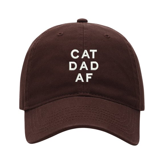 Baseball Cap Embroidered Hat for Cat Dad AF Men's Adjustable Cotton Unisex Embroidery Baseball Caps