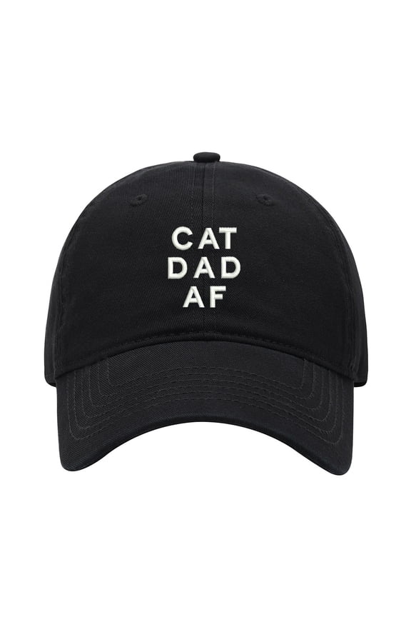 Baseball Cap Embroidered Hat for Cat Dad AF Men's Adjustable Cotton Unisex Embroidery Baseball Caps