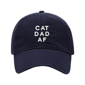 Baseball Cap Embroidered Hat for Cat Dad AF Men's Adjustable Cotton Unisex Embroidery Baseball Caps