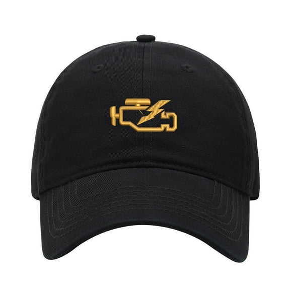 Baseball Cap Embroidered Hat for Check Engine Light Men's Adjustable Cotton Unisex Embroidery Baseball Caps