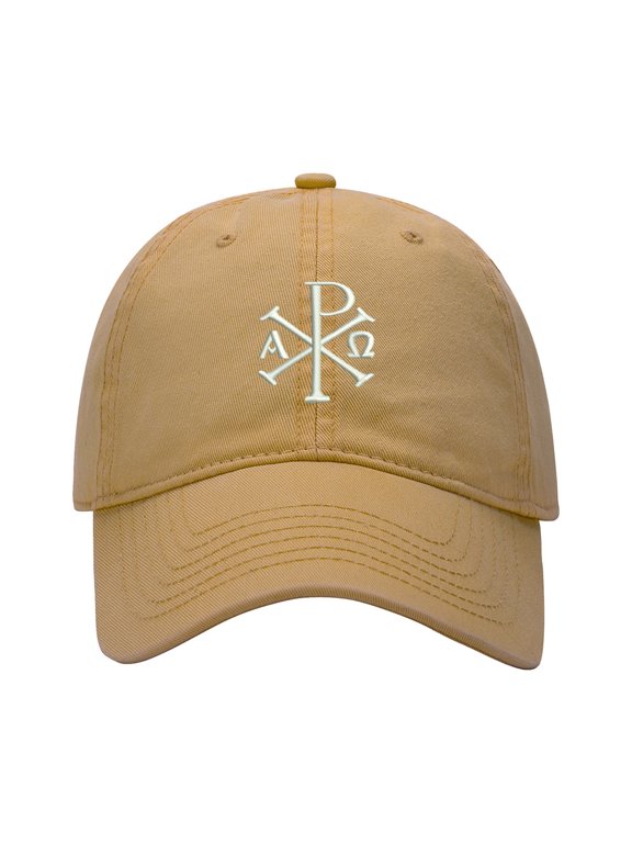 Baseball Cap Embroidered Hat for Chi-Rho Cross Men's Adjustable Cotton Unisex Embroidery Baseball Caps