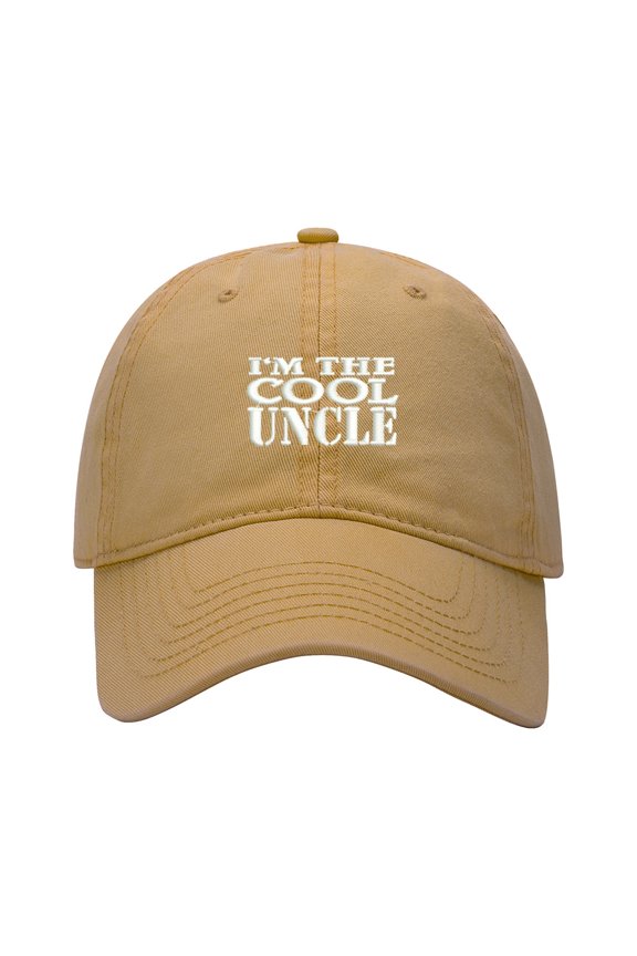 Baseball Cap Embroidered Hat for Cool Uncle Men's Adjustable Cotton Embroidery Baseball Caps