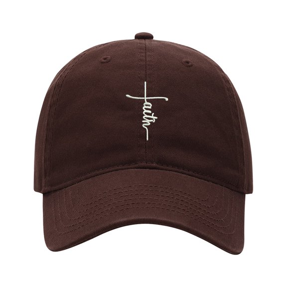 Baseball Cap Embroidered Hat for Cross Faith Men's Adjustable Cotton Unisex Embroidery Baseball Caps