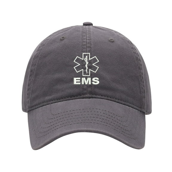 Baseball Cap Embroidered Hat for EMS Men's Adjustable Cotton Unisex Embroidery Baseball Caps