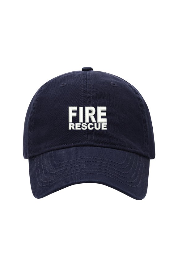 Baseball Cap Embroidered Hat for Fire Rescue Men's Adjustable Cotton Unisex Embroidery Baseball Caps