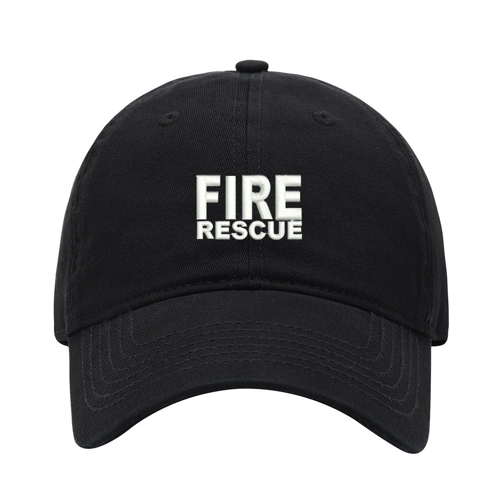 Baseball Cap Embroidered Hat for Fire Rescue Men's Adjustable Cotton ...