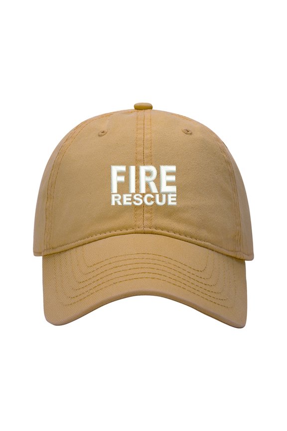 Baseball Cap Embroidered Hat for Fire Rescue Men's Adjustable Cotton Unisex Embroidery Baseball Caps