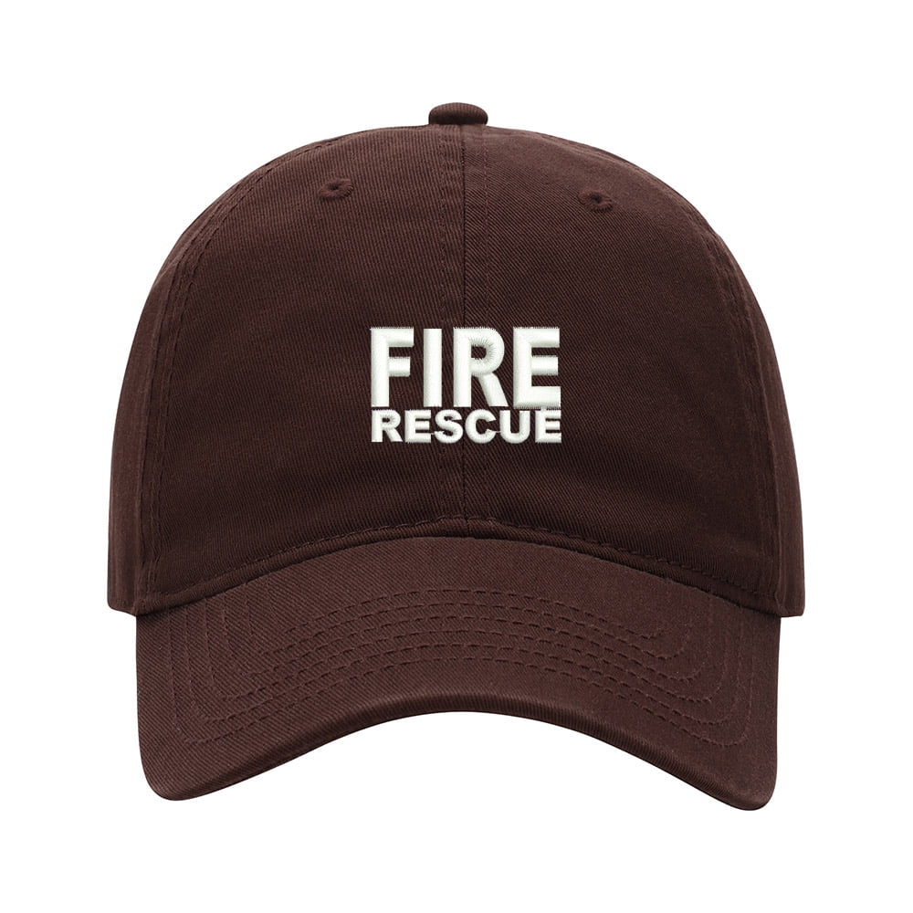 Baseball Cap Embroidered Hat for Fire Rescue Men's Adjustable Cotton ...