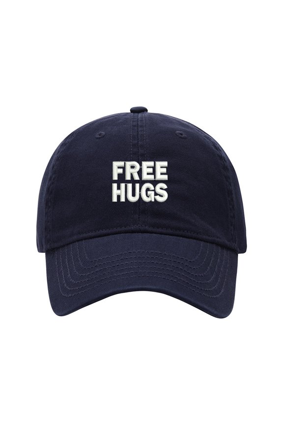 Baseball Cap Embroidered Hat for Free Hugs Men's Adjustable Cotton Unisex Embroidery Baseball Caps