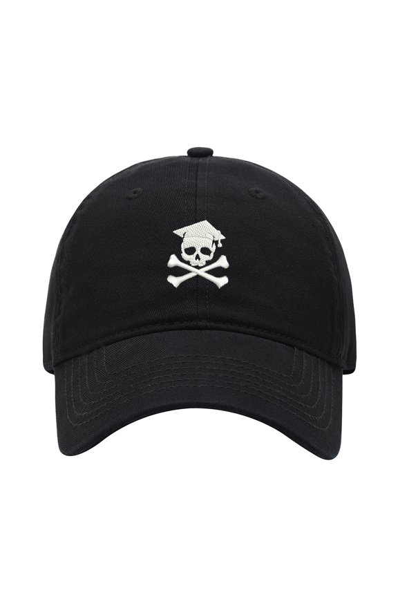 Baseball Cap Embroidered Hat for Graduation Skull Men's Adjustable Cotton Unisex Embroidery Baseball Caps