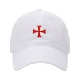 thumbnail image 1 of Baseball Cap Embroidered Hat for Knights Templar Cross Men's Adjustable Cotton Unisex Embroidery Baseball Caps, 1 of 2