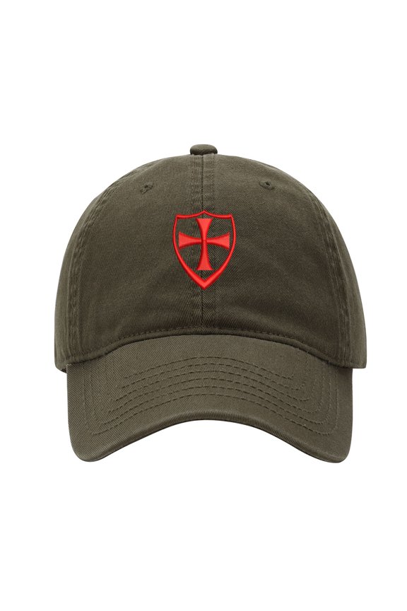 Baseball Cap Embroidered Hat for Maltese Cross with Shield Men's Adjustable Cotton Unisex Embroidery Baseball Caps