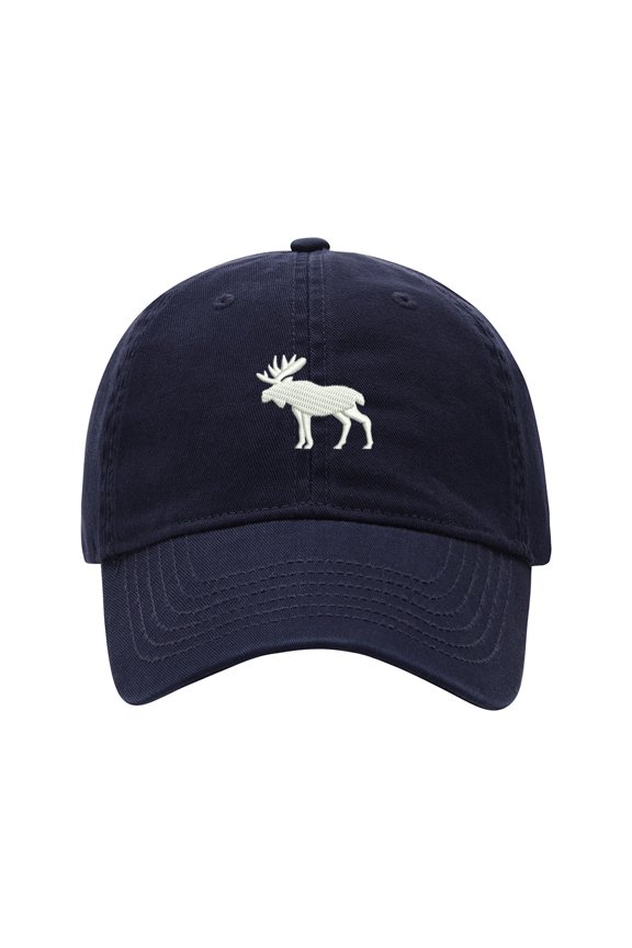 Baseball Cap Embroidered Hat for Moose Silhouette Men's Adjustable Cotton Unisex Embroidery Baseball Caps