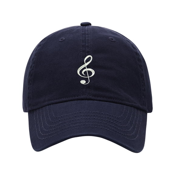 Baseball Cap Embroidered Hat for Music Note Men's Adjustable Cotton Unisex Embroidery Baseball Caps