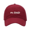 thumbnail image 1 of Baseball Cap Embroidered Hat for No 1.Dad Men's Adjustable Cotton Unisex Embroidery Baseball Caps, 1 of 2