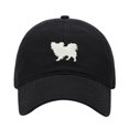 thumbnail image 1 of Baseball Cap Embroidered Hat for Papillon Dog Men's Adjustable Cotton Unisex Embroidery Baseball Caps, 1 of 2