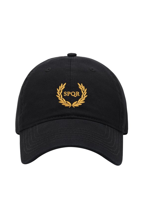 Baseball Cap Embroidered Hat for SPQR Roman Empire Caesar Wreath Men's Adjustable Cotton Unisex Embroidery Baseball Caps