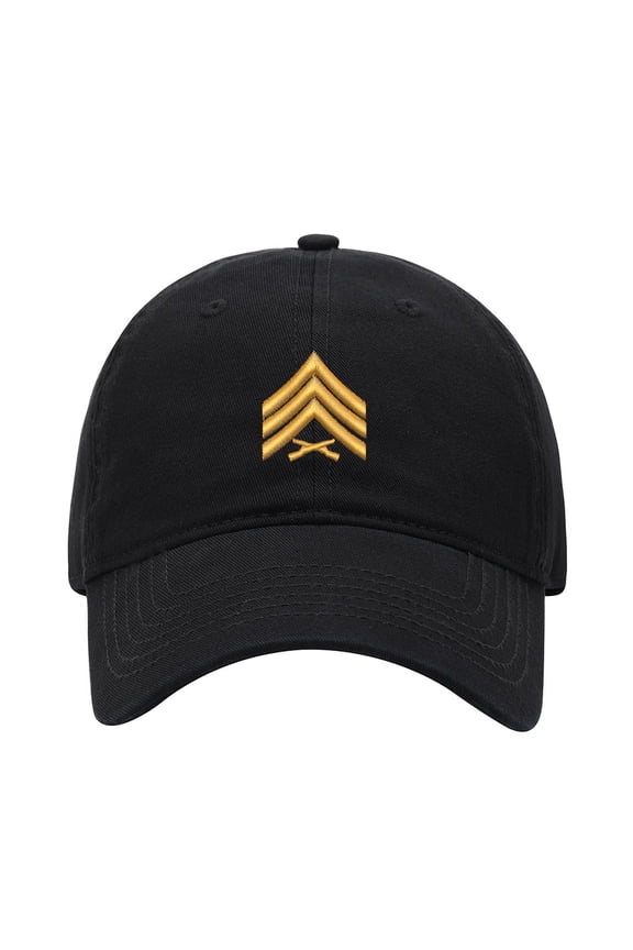 Baseball Cap Embroidered Hat for Sergeant SGT Rank Men's Adjustable Cotton Unisex Embroidery Baseball Caps