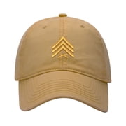 Baseball Cap Embroidered Hat for Sergeant SGT Rank Mens Adjustable Cotton Unisex Embroidery Baseball Caps