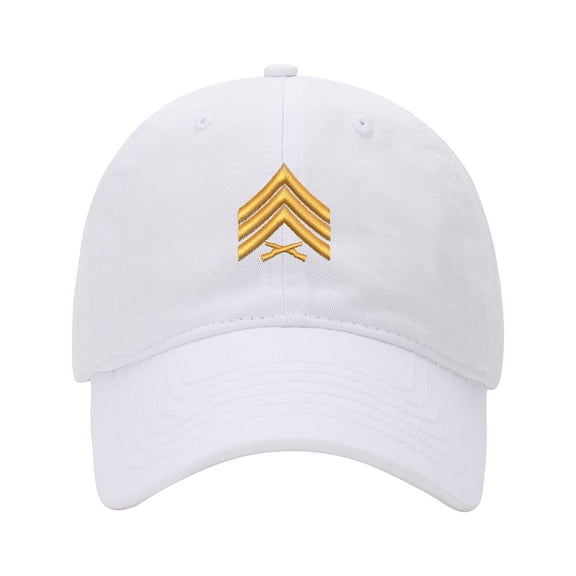 Baseball Cap Embroidered Hat for Sergeant SGT Rank Men's Adjustable Cotton Unisex Embroidery Baseball Caps