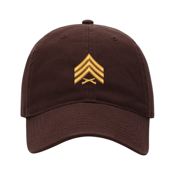 Baseball Cap Embroidered Hat for Sergeant SGT Rank Men's Adjustable Cotton Unisex Embroidery Baseball Caps