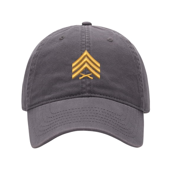 Baseball Cap Embroidered Hat for Sergeant SGT Rank Men's Adjustable Cotton Unisex Embroidery Baseball Caps