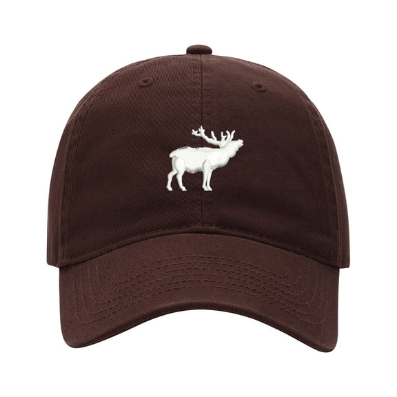 Baseball Cap Embroidered Hat for Solid Elk Men's Adjustable Cotton Unisex Embroidery Baseball Caps