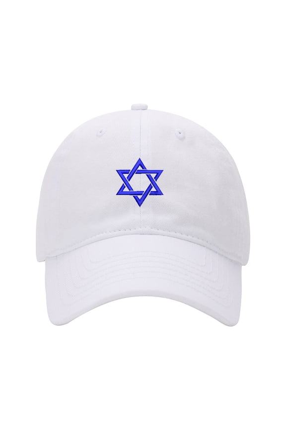 Baseball Cap Embroidered Hat for Star of David Men's Adjustable Cotton Unisex Embroidery Baseball Caps