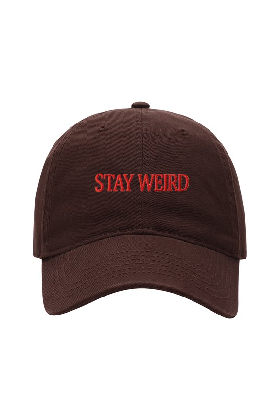 Baseball Cap Embroidered Hat for Stay Weird Men's Adjustable Cotton Unisex Embroidery Baseball Caps