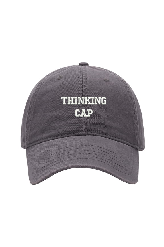 Baseball Cap Embroidered Hat for Thinking Cap Men's Adjustable Cotton Unisex Embroidery Baseball Caps