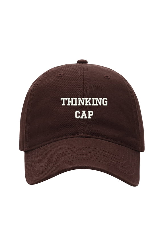Baseball Cap Embroidered Hat for Thinking Cap Men's Adjustable Cotton Unisex Embroidery Baseball Caps