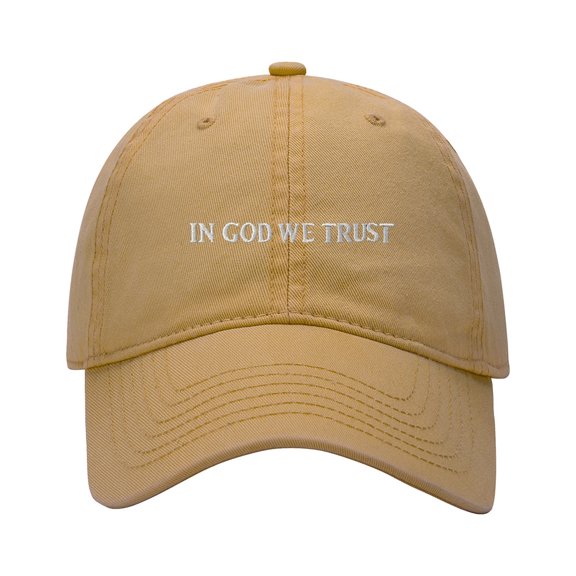 Baseball Cap Embroidered Hat for in God We Trust Men's Adjustable Cotton Unisex Embroidery Baseball Caps